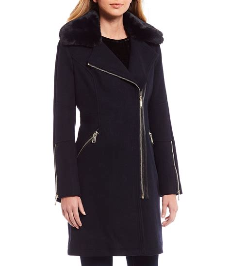 michael kors jacket fur|Michael Kors wool winter coats.